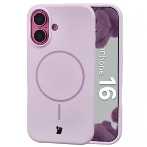 Hurtownia GSM - Silikonowe etui z pierścieniem magnetycznym Bizon Soft Case do Apple iPhone 16 jasnofioletowe - BIZ9701 - {ean13} - Hurt
