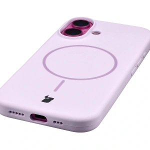 Hurtownia GSM - Silikonowe etui z pierścieniem magnetycznym Bizon Soft Case do Apple iPhone 16 jasnofioletowe - BIZ9701 - {ean13} - Hurt