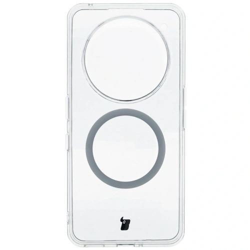 Etui z pierścieniem magnetycznym Bizon Case CrystalO do Nothing Phone (3a) Pro przezroczyste