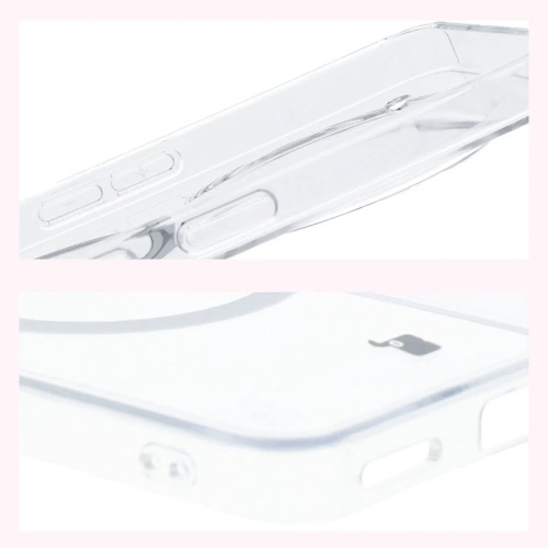 Etui z pierścieniem magnetycznym Bizon Case CrystalO do Nothing Phone (3a) Pro przezroczyste