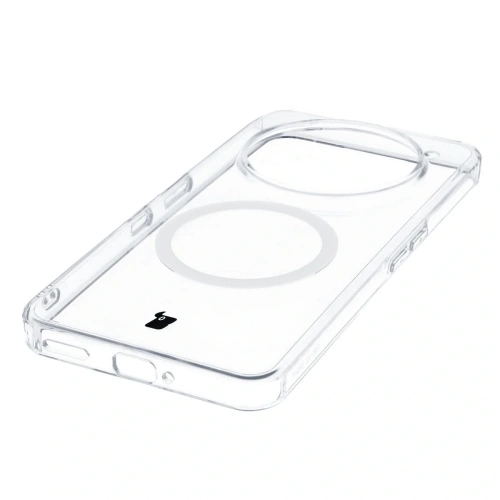 Etui z pierścieniem magnetycznym Bizon Case CrystalO do Nothing Phone (3a) Pro przezroczyste