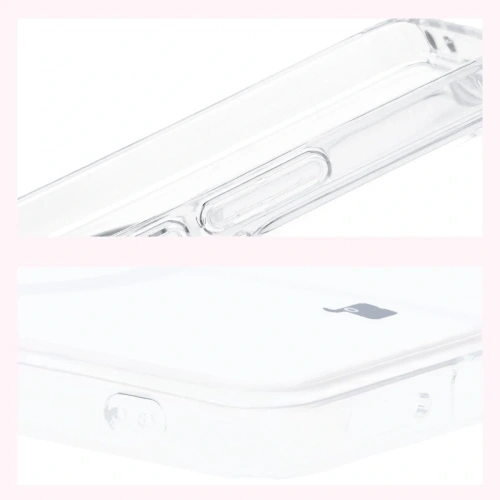 Etui z pierścieniem magnetycznym Bizon Case CrystalO do Realme GT 7 / 7T przezroczyste