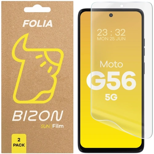 Folia matowa Bizon Glass Film Sun do Motorola Moto G56 5G [2 PACK]