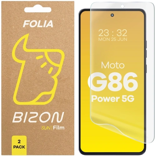 Folia matowa Bizon Glass Film Sun do Motorola Moto G86 Power 5G [2 PACK]