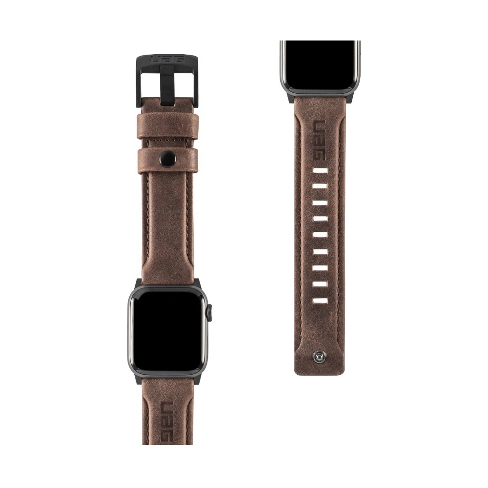 Wholesale UAG Leather Strap Urban Armor Gear for Apple Watch 4/5/6/7/SE/8/9/10 40/41/42mm (brown) - UAG207BR - {ean13} - Hurt