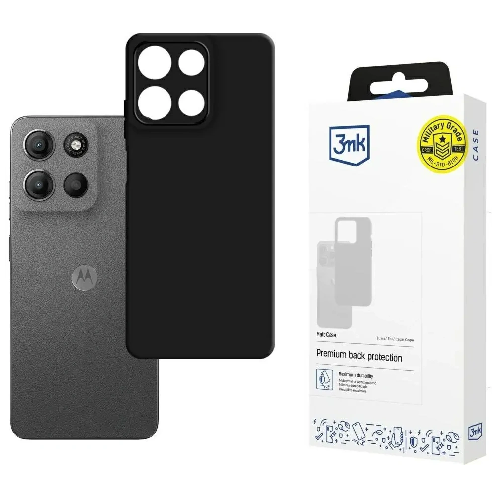 Hurtownia GSM - Etui 3MK Matt Case do Motorola Moto G15 / G15 Power czarny - 3MK16722 - {ean13} - Hurt