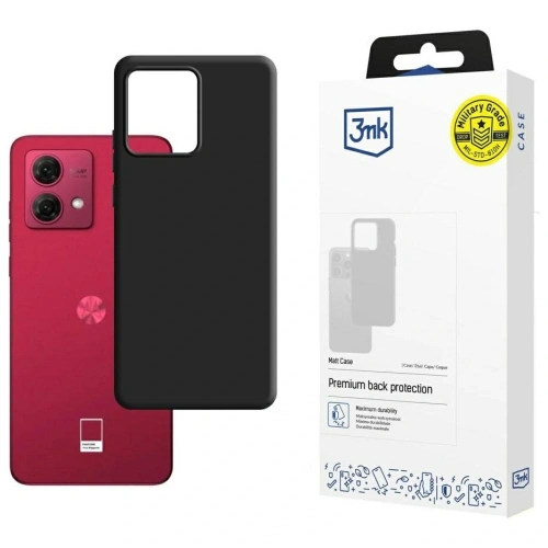 Etui 3MK Matt Case do Motorola Moto G84 5G czarny