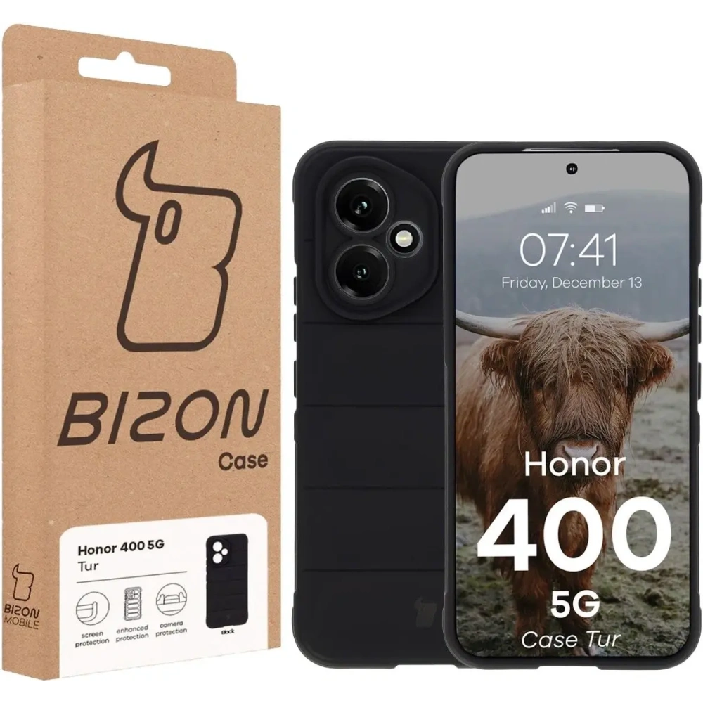 Hurtownia GSM - Pancerne etui Bizon Case Tur do Honor 400 5G czarne - BIZ9717 - {ean13} - Hurt