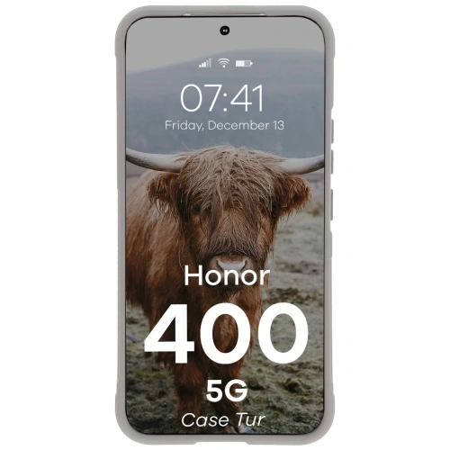 Pancerne etui Bizon Case Tur do Honor 400 5G jasnoszare
