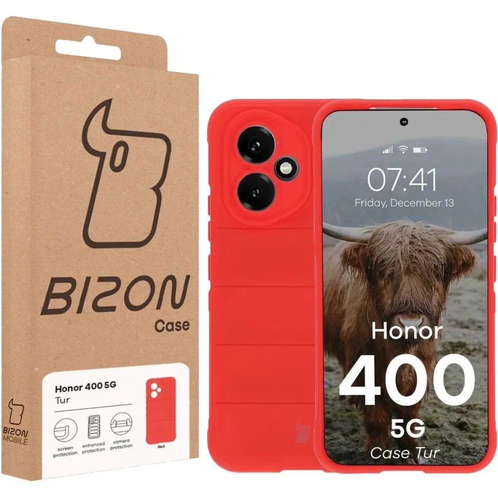 Hurtownia GSM - Pancerne etui Bizon Case Tur do Honor 400 5G czerwone - BIZ9722 - {ean13} - Hurt