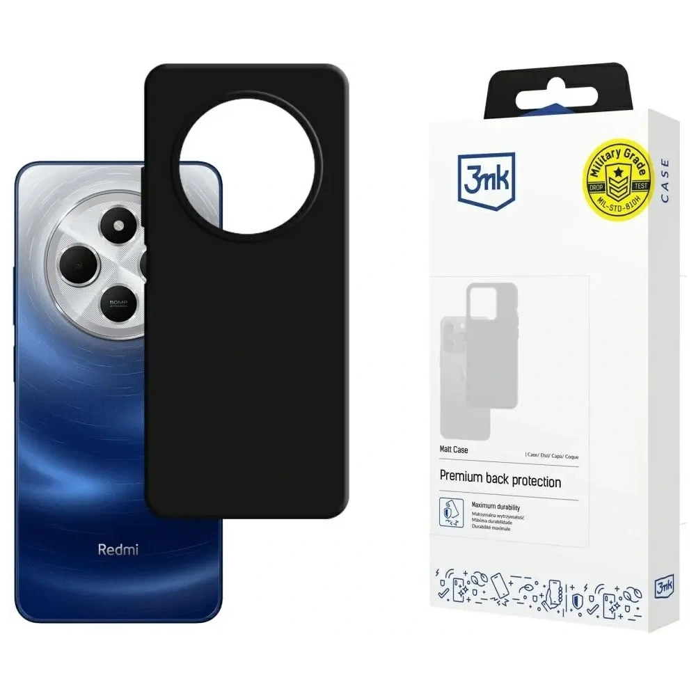 Wholesale 3MK Matt Case Xiaomi Redmi 14C / Redmi A4 5G black - 3MK16727 - {ean13} - Hurt