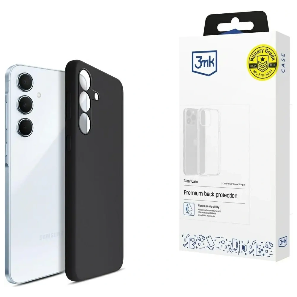 Hurtownia GSM - Husa din silicon 3MK pentru Samsung Galaxy A55 5G neagră - 3MK16729 - {ean13} - Hurt