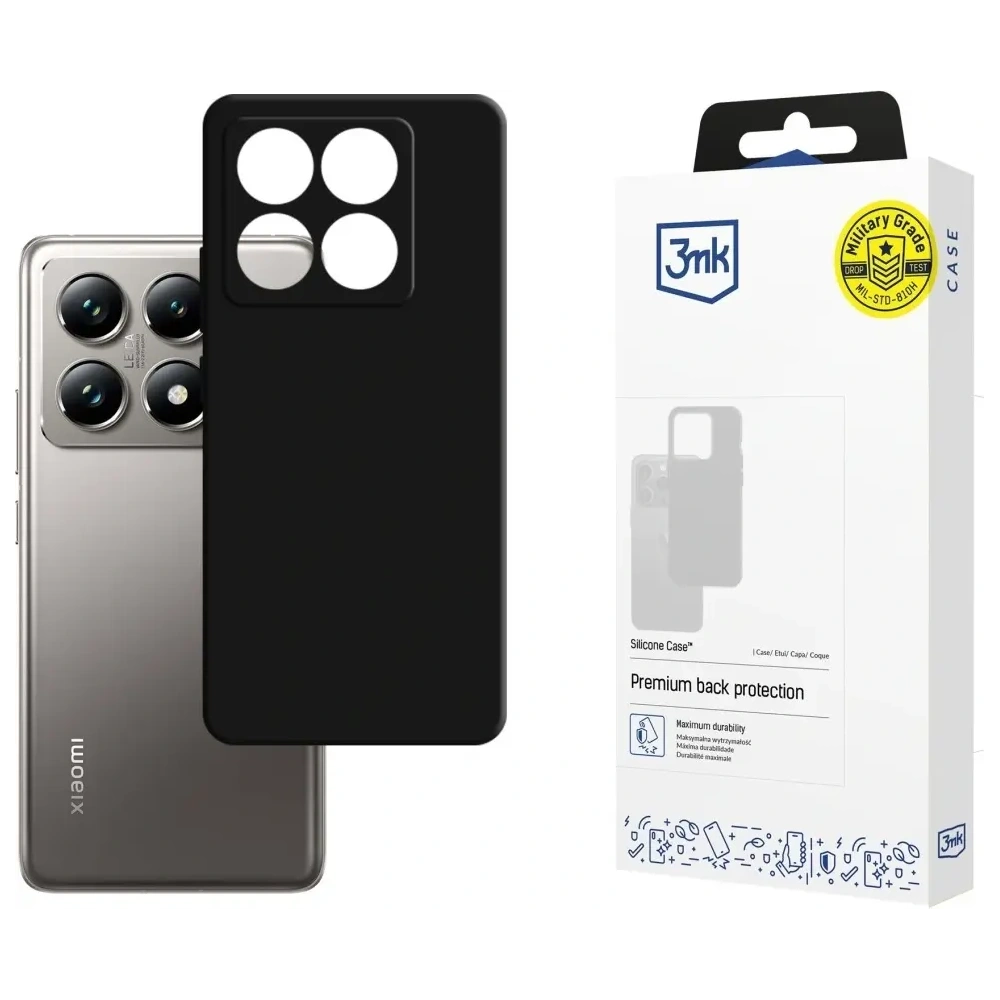 Hurtownia GSM - Husa din silicon 3MK pentru Xiaomi 14T Pro neagră - 3MK16730 - {ean13} - Hurt