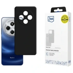 Hurtownia GSM - Etui 3MK Silicone Case do Xiaomi Redmi 14C / Redmi A4 5G czarny - 3MK16731 - {ean13} - Hurt
