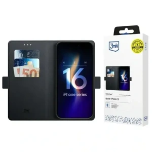 Hurtownia GSM - Etui 3MK Wallet Case do Apple iPhone 17 czarny - 3MK16732 - {ean13} - Hurt