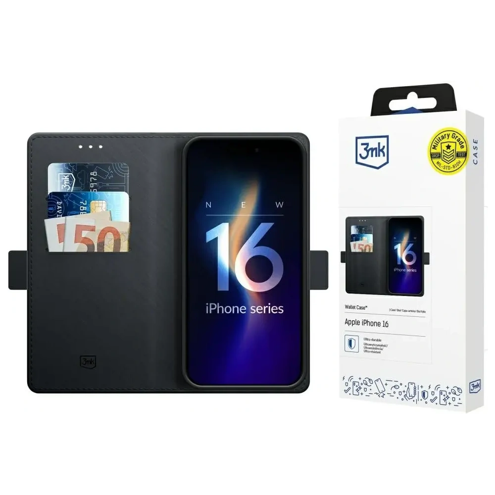 Wholesale 3MK Wallet Case Apple iPhone 17 black - 3MK16732 - {ean13} - Hurt