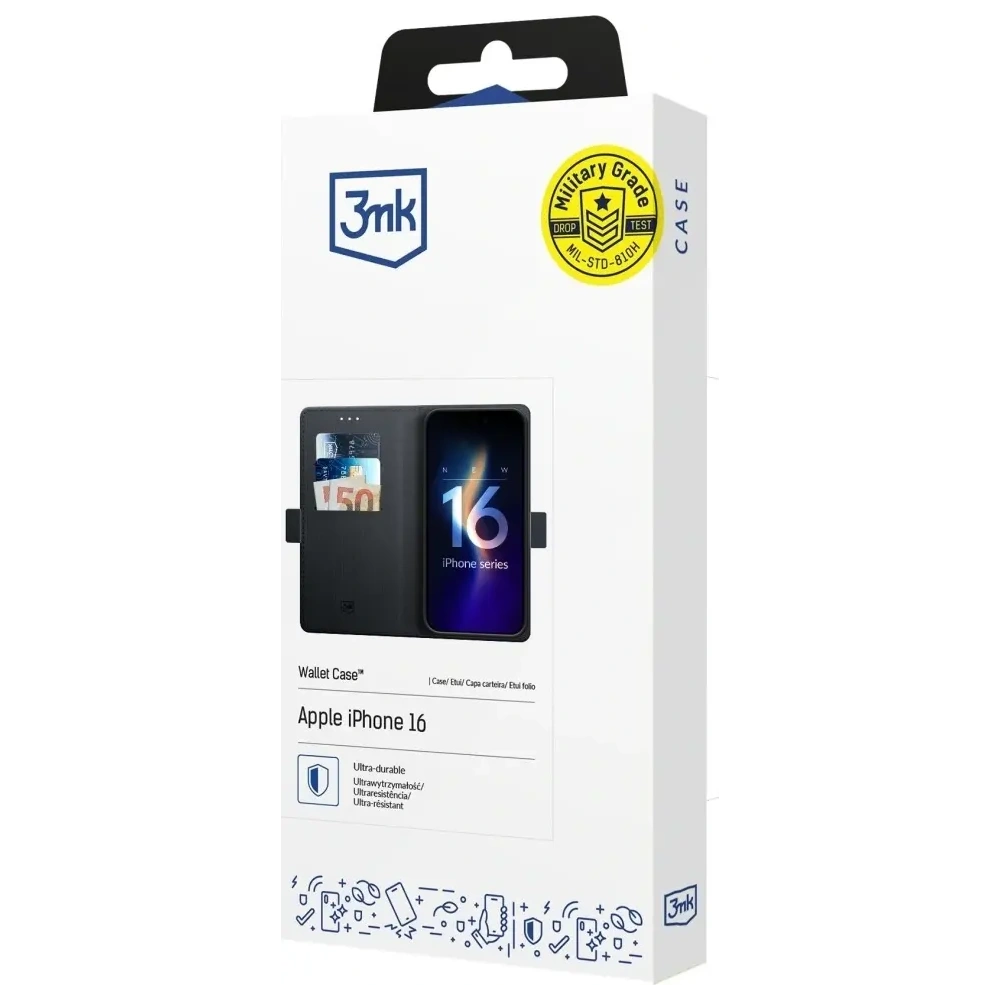 Hurtownia GSM - Husa 3MK Wallet pentru Apple iPhone 17 neagră - 3MK16732 - {ean13} - Hurt