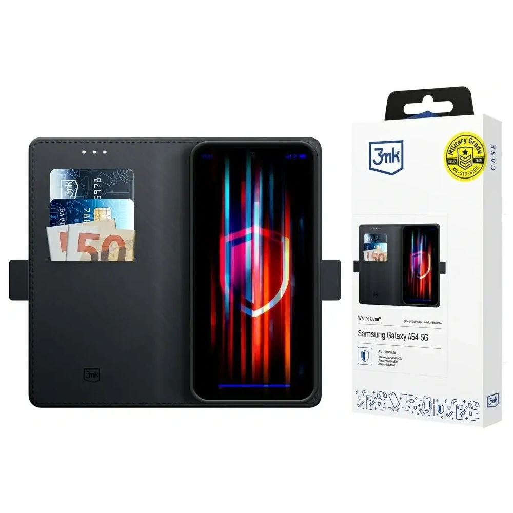 Hurtownia GSM - Etui z klapką 3MK Wallet Case do Samsung Galaxy A54 5G czarny - 3MK16734 - {ean13} - Hurt