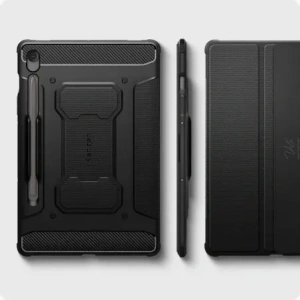 Hurtownia GSM - Spigen Rugged Armor Pro Samsung Galaxy Tab S9 11.0 / S10 FE 10.9 X710 / X716b / X520 / X526 Fekete - SPN16799 - {ean13} - Hurt