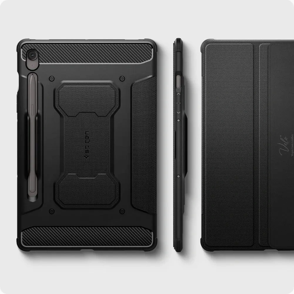 Hurtownia GSM - Spigen Rugged Armor Pro Samsung Galaxy Tab S9 11.0 / S10 FE 10.9 X710 / X716b / X520 / X526 Černá - SPN16799 - {ean13} - Hurt