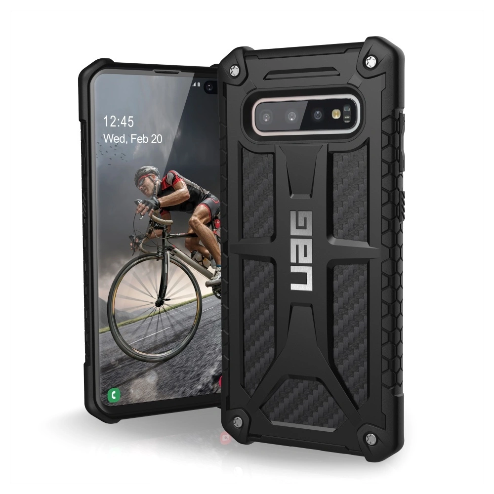 Wholesale UAG Urban Armor Gear Monarch Samsung Galaxy S10+ Plus (carbon fiber) - UAG221CARB - {ean13} - Hurt