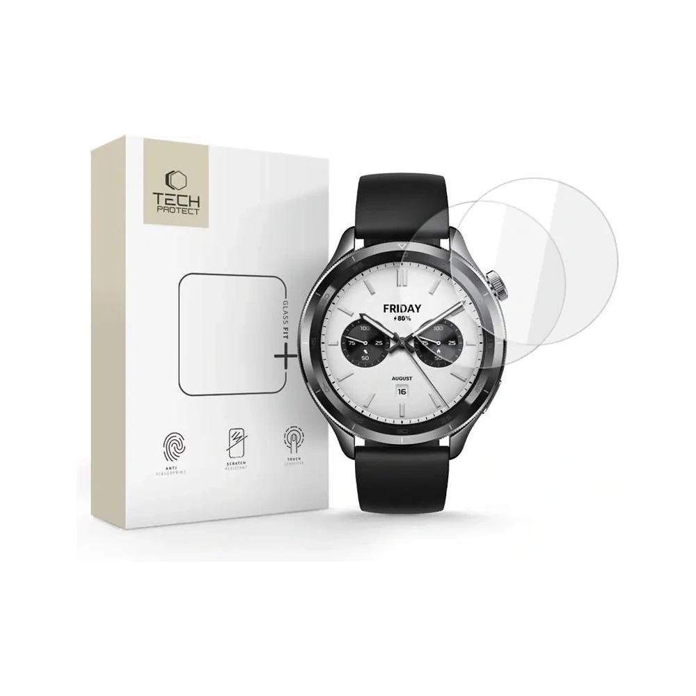 Tech-Protect Glass Fit+ Xiaomi Watch S4 Klar [2 PACK]