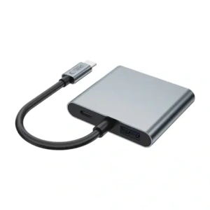 Hurtownia GSM - Tech-Protect HB08 HUB 4in1 USB-C, USB-A 2.0, 2xHDMI 4K 60Hz Gri Spațial - THP4275 - {ean13} - Hurt