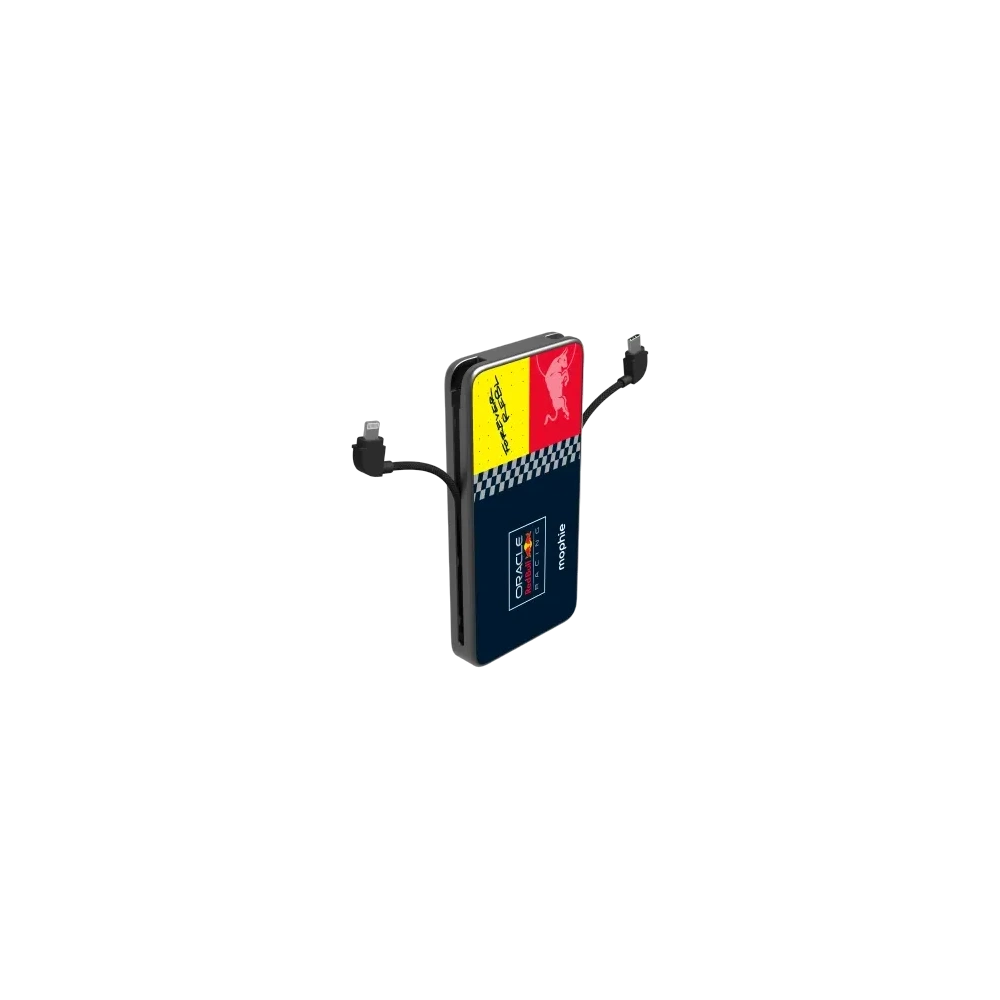Mophie Powerstation Plus 10K Red Bull Racing 10000mAh Power Bank with built-in USB-C and Lightning cable