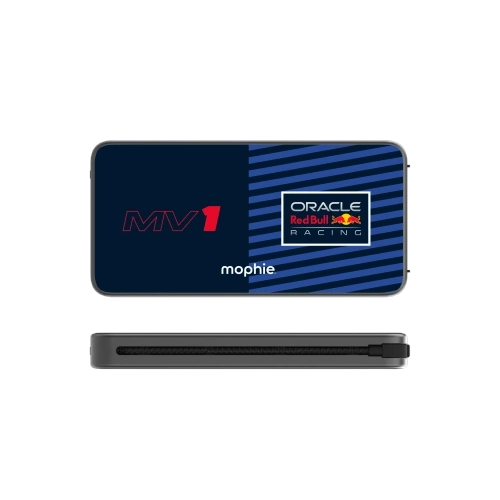 Powerbank Mophie Powerstation Plus 10K Red Bull Racing MV1 10000mAh z wbudowanym kablem USB-C oraz Lightning