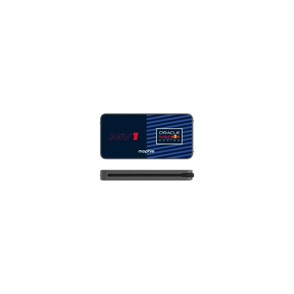 Powerbank Mophie Powerstation Plus 10K Red Bull Racing MV1 10000mAh z wbudowanym kablem USB-C oraz Lightning