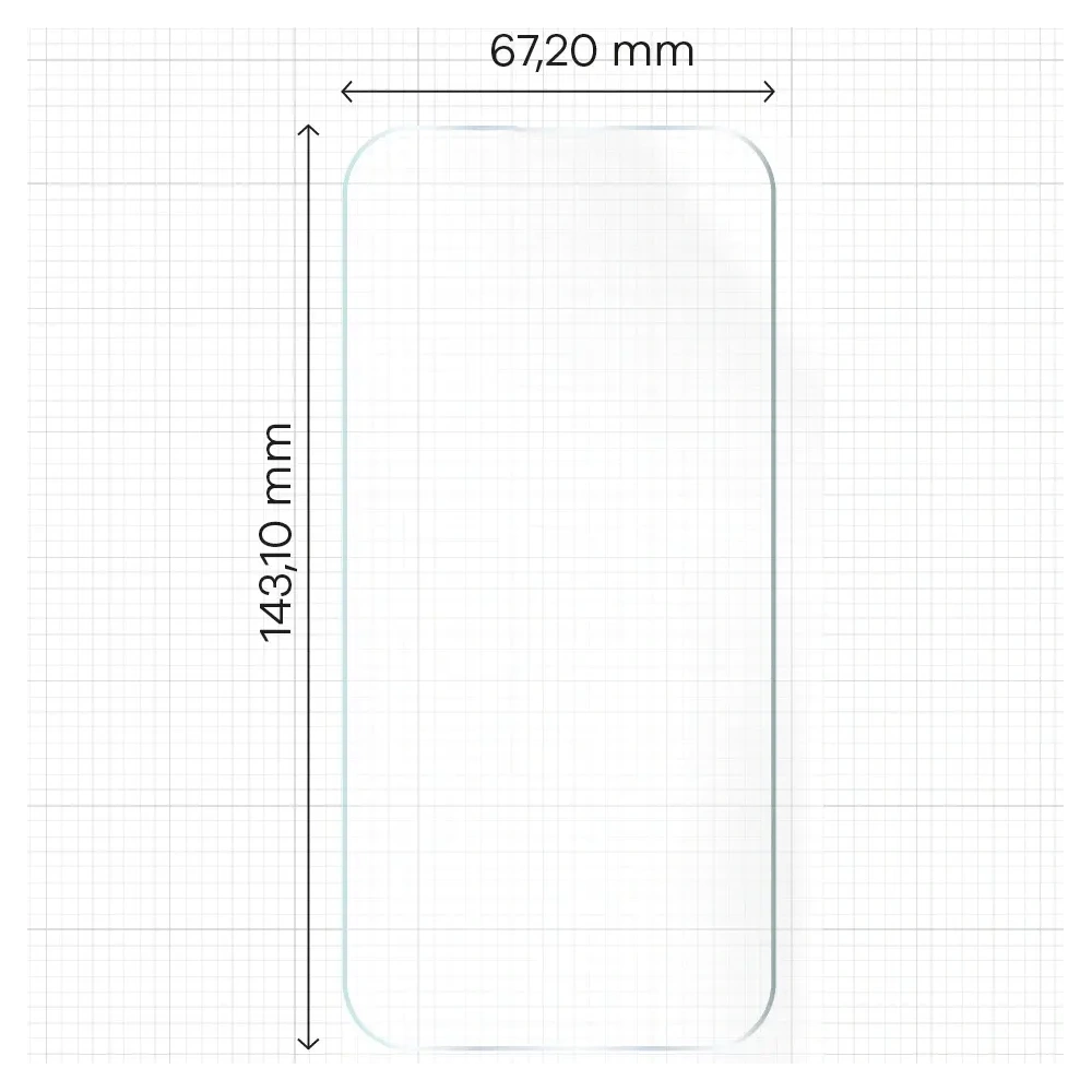 Bizon Glass Hydrogel Front Apple iPhone 15 / 15 Pro / 16 [2 PACHET]