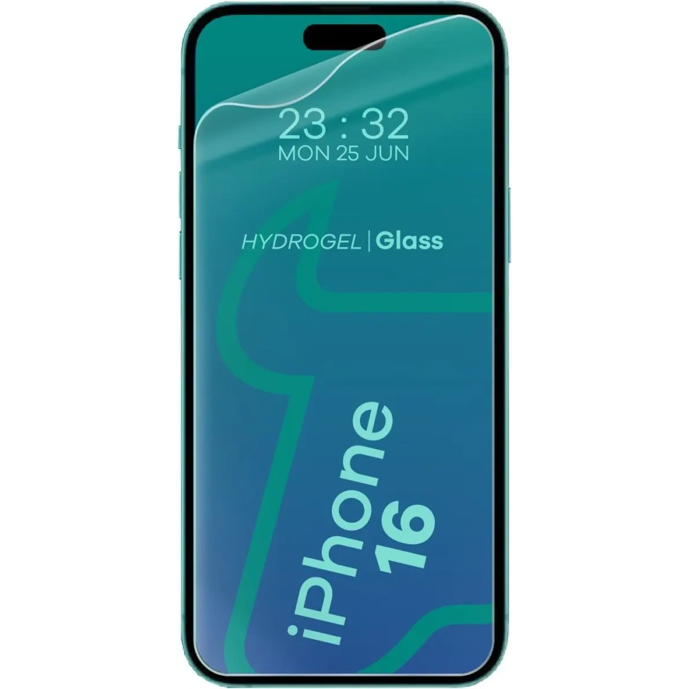 Bizon Glass Hydrogel Front Apple iPhone 15 / 15 Pro / 16 [2 PACHET]