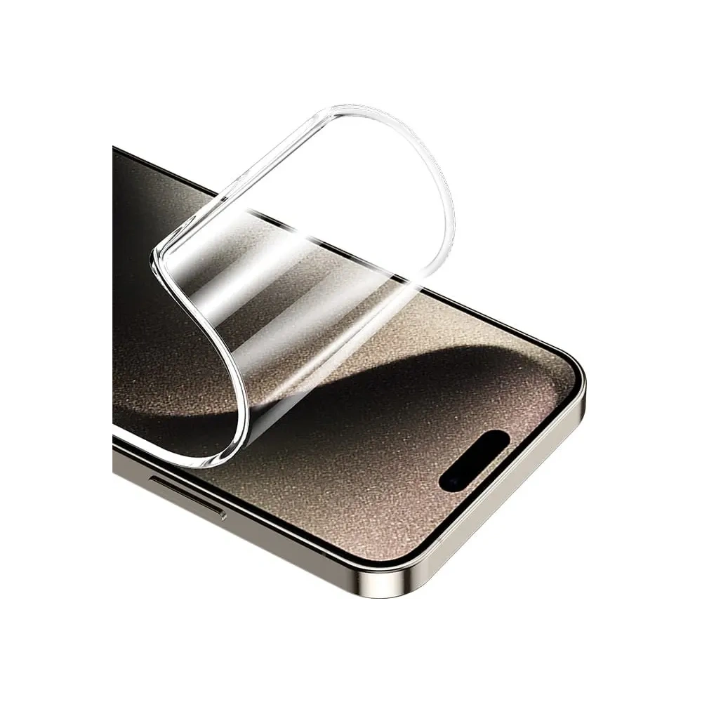 Bizon Glass Hydrogel Front Apple iPhone 15 / 15 Pro / 16 [2 PACHET]
