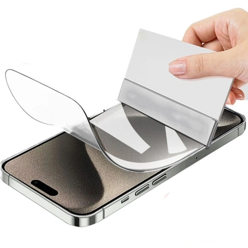 Folia hydrożelowa na ekran Bizon Glass Hydrogel Front do Apple iPhone 15 / 15 Pro / 16  [2 PACK]