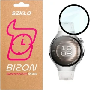 Szkło hybrydowe Bizon Glass Watch Edge Hybrid dla Huawei Watch 5 42mm czarne