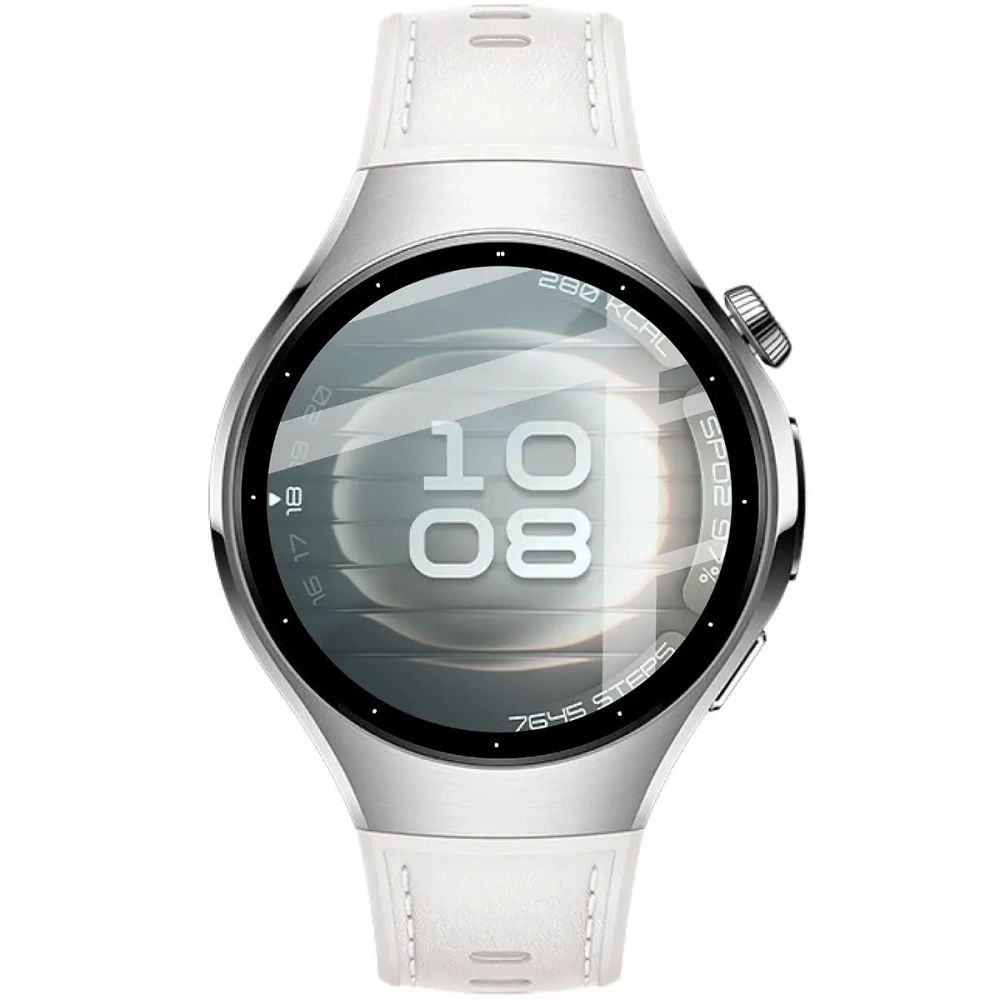 Szkło hybrydowe Bizon Glass Watch Edge Hybrid dla Huawei Watch 5 42mm czarne