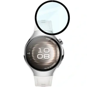 Szkło hybrydowe Bizon Glass Watch Edge Hybrid dla Huawei Watch 5 42mm czarne