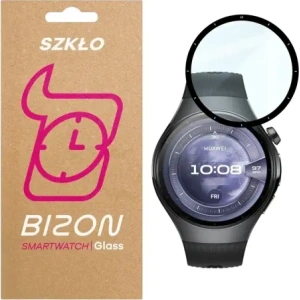 Szkło hybrydowe Bizon Glass Watch Edge Hybrid dla Huawei Watch 5 46mm czarne