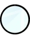 Szkło hybrydowe Bizon Glass Watch Edge Hybrid dla Huawei Watch 5 46mm czarne