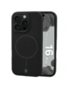 Silikonowe etui z pierścieniem magnetycznym Bizon Soft Case Magnetic do Apple iPhone 16 Pro czarne