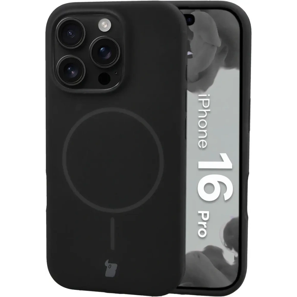 Bizon Soft Case Magnetic Apple iPhone 16 Pro schwarz