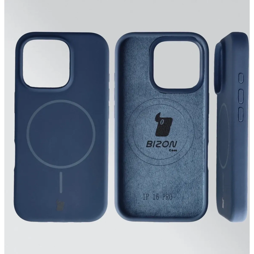 Bizon Soft Case Magnetic Apple iPhone 16 Pro marineblau