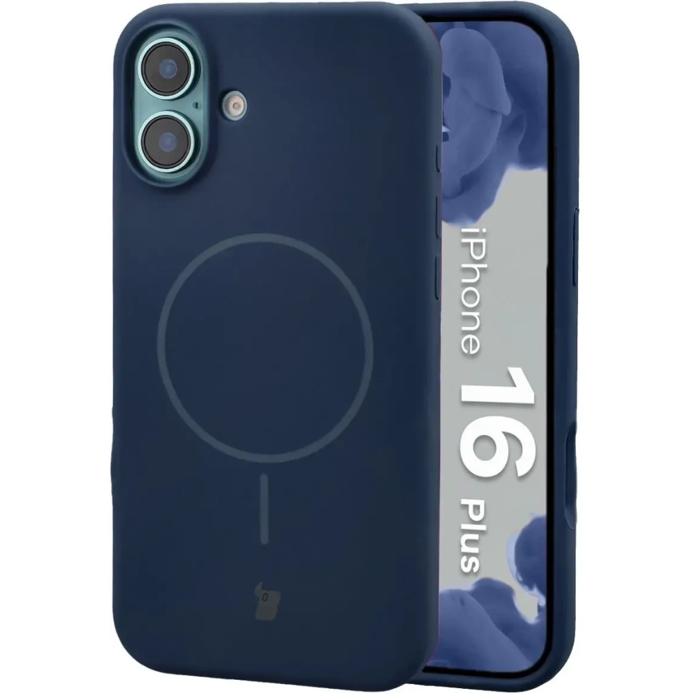 Bizon Soft Case Magnetic Apple iPhone 16 Plus námořnická modrá