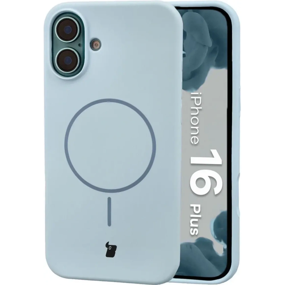 Bizon Soft Case Magnetic Apple iPhone 16 Plus modrý
