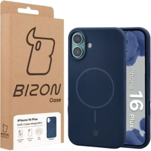 Bizon Soft Case Magnetic Apple iPhone 16 Plus námořnická modrá