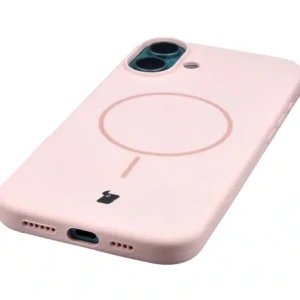 Bizon Soft Case Magnetic Apple iPhone 16 Plus světle růžový