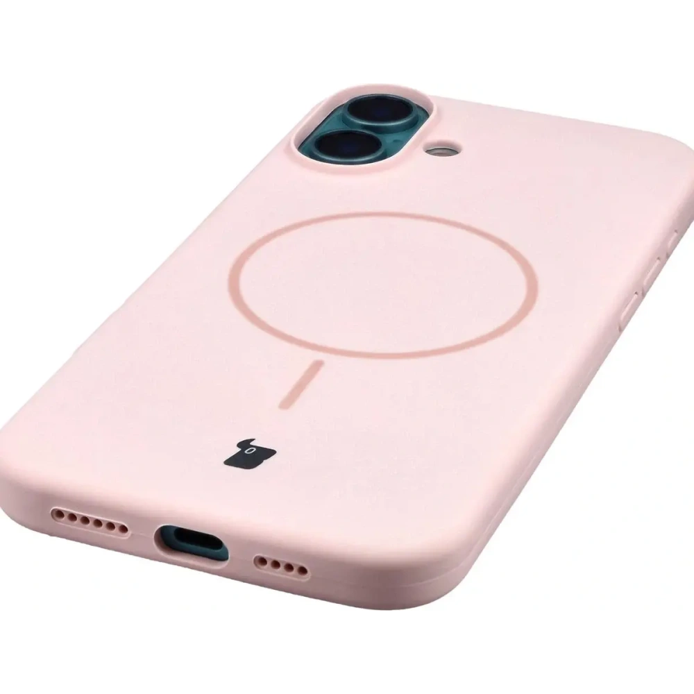 Bizon Soft Case Magnetic Apple iPhone 16 Plus světle růžový