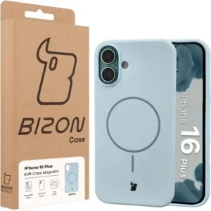 Bizon Soft Case Magnetic Apple iPhone 16 Plus modrý
