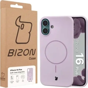 Bizon Soft Case Magnetic Apple iPhone 16 Plus světle fialový
