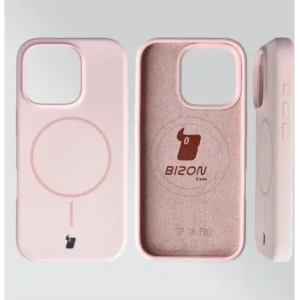 Bizon Soft Case Magnetic Apple iPhone 16 Pro světle růžový